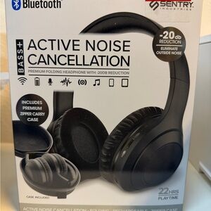 Entry Black Over-Ear Headphones with Active Noise Cancellation